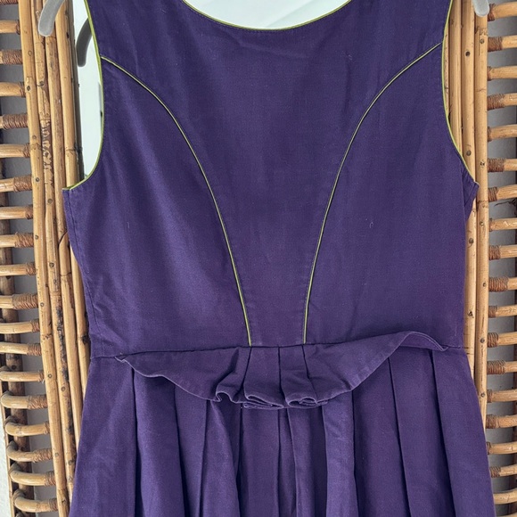 Adorable Heller Purple Dirndl Dress with Floral Embroidery M/L - Picture 8 of 10